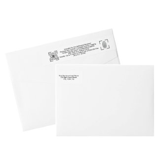 Anti-Diefstal Witte Envelop Label – Retourzending