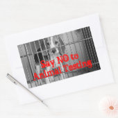 Anti Dierlijk Testen Beagle Sticker Set (Envelop)