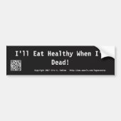 Anti-diet Bumpersticker (Voorkant)
