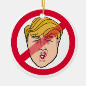 ANTI DONALD Karikatuur - Anti-Trump - Keramisch Ornament (Voorkant)