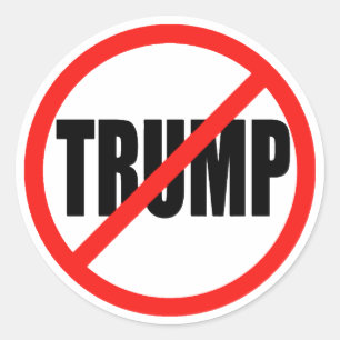 Anti-Donald Trump 2016 Ronde kiezers Sticker