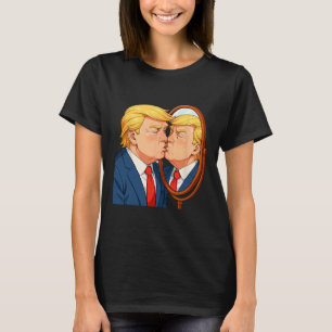 Anti-Donald Trump Kusspiegel - Narcisme Bevredigin T-shirt