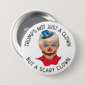 Anti-Donald Trump Scary Clown Button (Voorkant /achterkant)