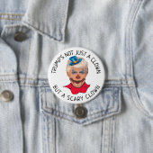 Anti-Donald Trump Scary Clown Button (In situ)