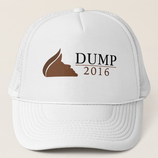 Anti-Donald Trump Trucker Hat (pomp) | 2016) Pet (Voorkant)