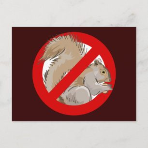 Anti-eekhoorn Briefkaart