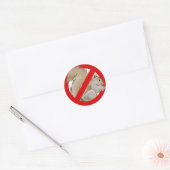 Anti-eekhoorn Ronde Sticker (Envelop)