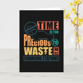 Anti-elektrische auto laadstations kaart (Gele Bloem)