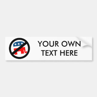 ANTI-ELEPHANT / ANTIREPUBLIEK BUMPERSTICKER