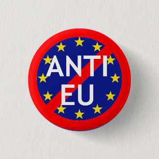 Anti-EU-badge Ronde Button 3,2 Cm