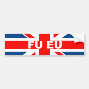 Anti-EU Britse vlag Bumpersticker