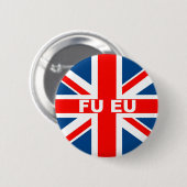 Anti-EU Britse vlag Ronde Button 5,7 Cm (Voorkant /achterkant)