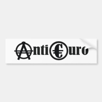 ANTI EURO BUMPERSTICKER