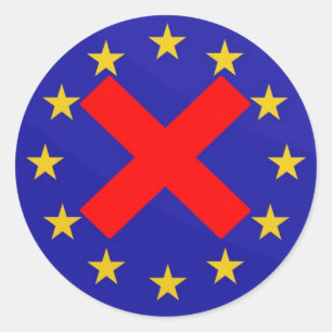 Anti-Europese Unie Ronde Sticker
