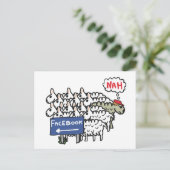 Anti-Facebook Briefkaart (Staand voorkant)