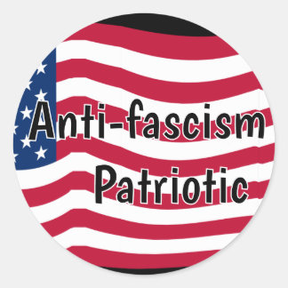 Anti-fascism is Patriotic Ronde Sticker