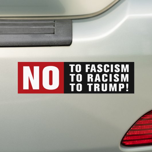 Anti-fascisme anti-racisme antitrump bumpersticker (Op auto)