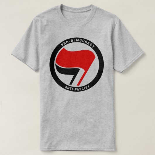 Anti-fascisme pro-democratie t-shirt (Design voorkant)