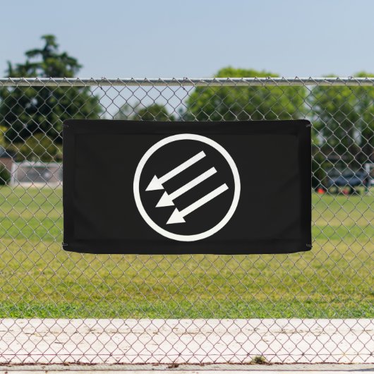 Anti-fascisme Witte Pijlen Spandoek (Insitu)