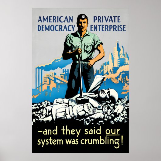 Anti-Fascist WWII Propaganda Poster American (Devant)