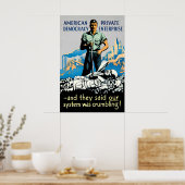 Anti-Fascist WWII Propaganda Poster American (Cuisine)