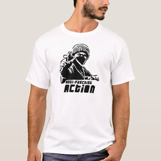 Anti-fascistische actie! t-shirt (Voorkant)