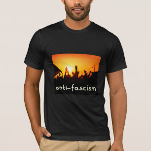 anti-fascistische actie, verenigd tegen fascisme t-shirt