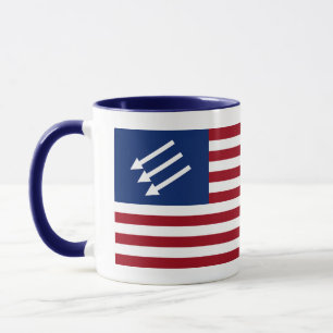 Anti-fascistische Amerikaanse vlag Mok