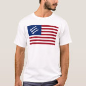 Anti-fascistische Amerikaanse vlag T-shirt (Voorkant)