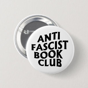 Anti Fascistische Boekenclub Ronde Button 5,7 Cm
