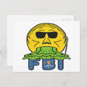 Anti-FBI Briefkaart (Voorkant / Achterkant)