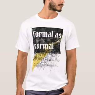 Anti-formele grungy ironische vormgeving t-shirt