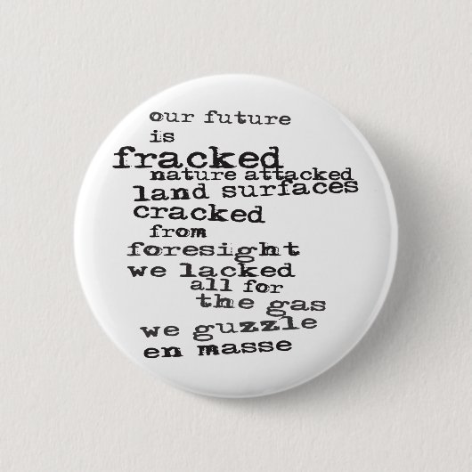 Anti-fracking Ronde Button 5,7 Cm (Voorkant)