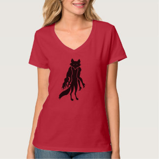 ANTI FUR T-SHIRT blfox vrouwen v rood
