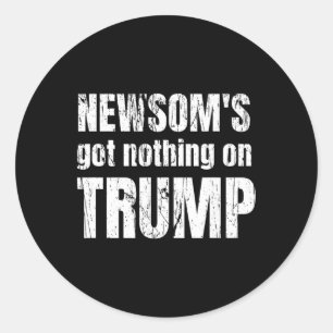 Anti Gavin Newsom, Californië Gouverneur Newsom's Ronde Sticker