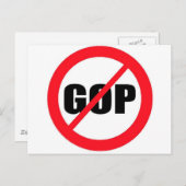 Anti-GOP Briefkaart (Voorkant / Achterkant)