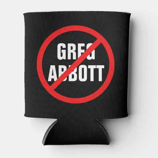 Anti-Greg Abbott Texas Democraat Blikjeskoeler (Voorkant)