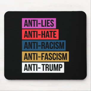 Anti haat leugens racisme fascisme verzet zich teg muismat