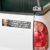 ANTI HARRY REID - MAN UP BUMPERSTICKER (Op Truck)