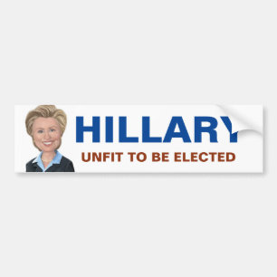 Anti-Hillary Clinton Bumpersticker