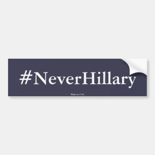 Anti-Hillary Clinton #NooitHillary Bumpersticker
