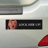 Anti-Hillary Clinton - sluit haar Bumpersticker op (Op auto)