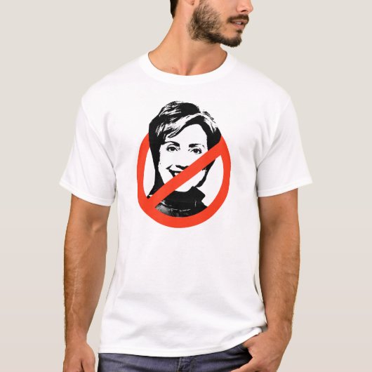 Anti-Hillary Clinton T-shirt (Voorkant)