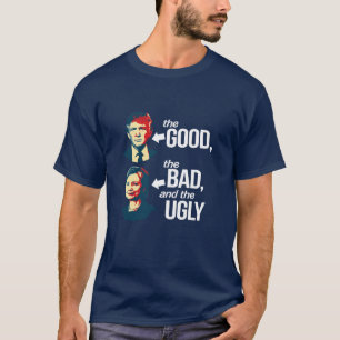 Anti-Hillary - het goede, het slechte en het lelij T-shirt