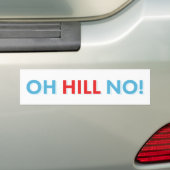 Anti Hillary Hill No. Bumpersticker (Op auto)