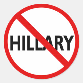 Anti-Hillary Ronde Sticker