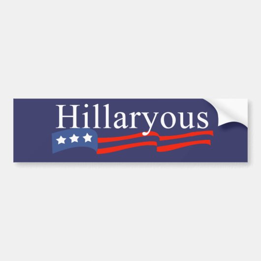 Anti-Hillary : Sticker à pare-chocs (Devant)