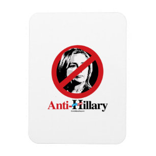 Anti-hillary-symbool Magneet