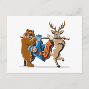 Anti-Hunting Animal Revenge Briefkaart