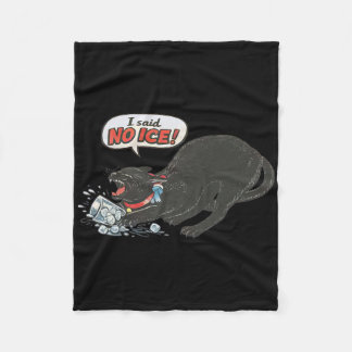 Anti Ice Pro Immigration Funny Cat Political  Fleece Deken